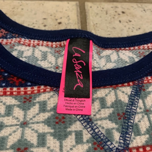 La Senza Fair Isle Thermal Pajama Set - Size M - Picture 7 of 12